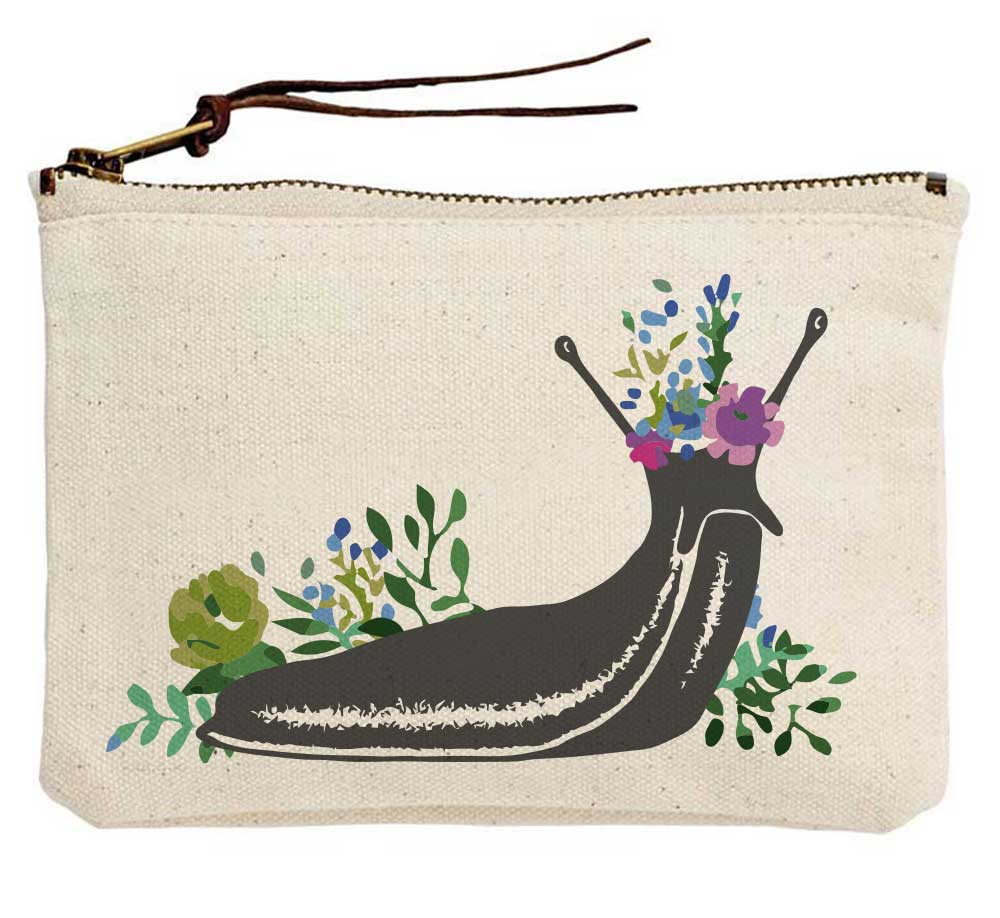 Pretty Slug Canvas Pouch
