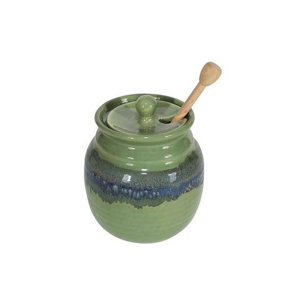 Honey Pot with Honey Stick