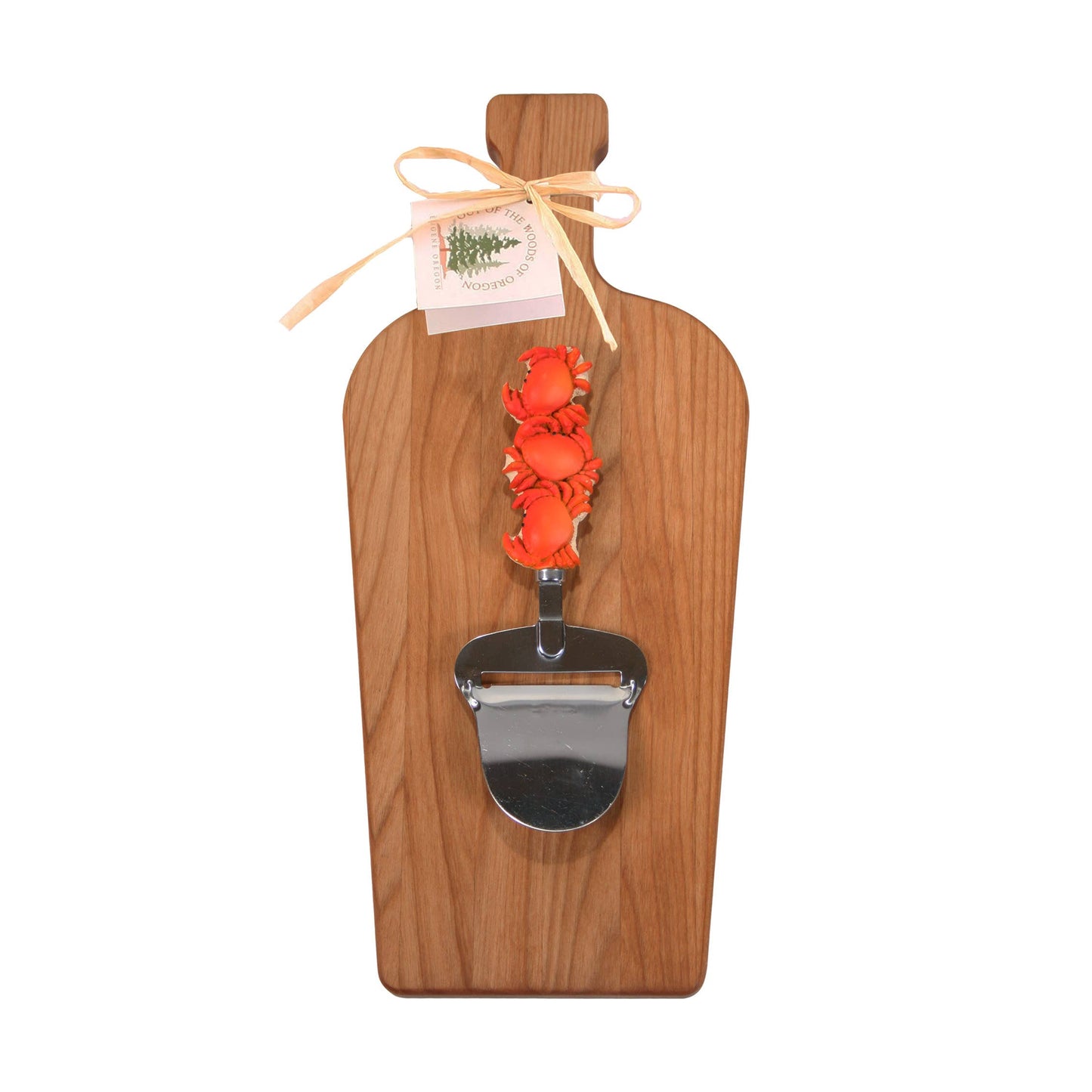 Large Wine Bottle Board with Cheese Planer