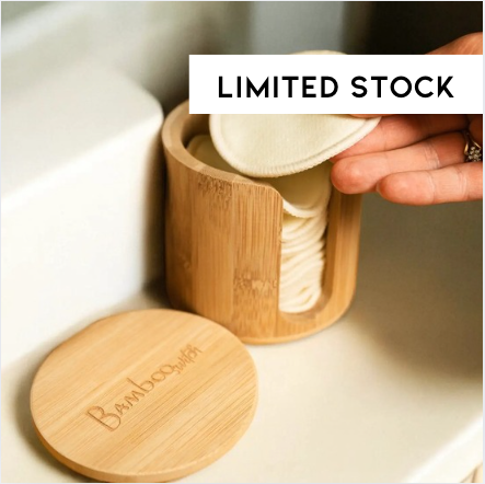 Bamboo Facial Rounds Holder