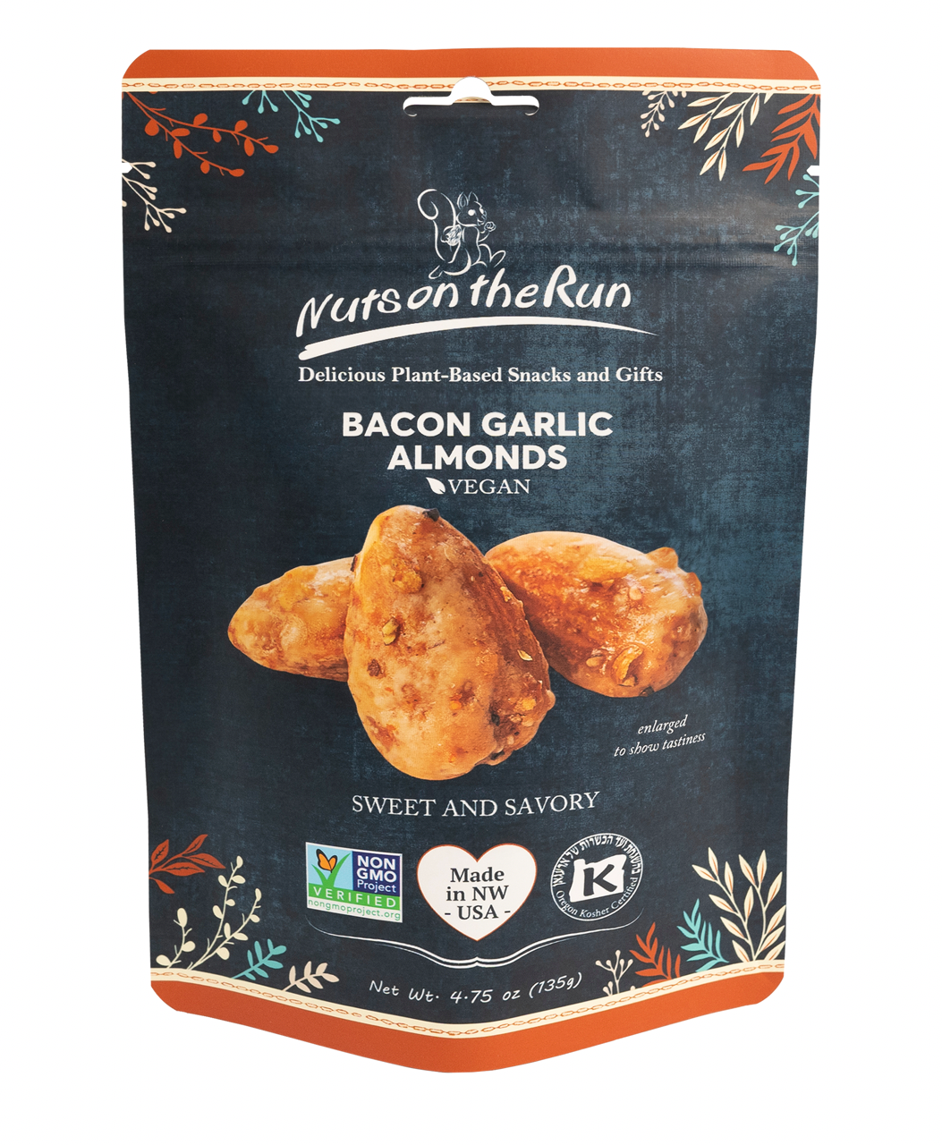 Bacon and Garlic Almonds