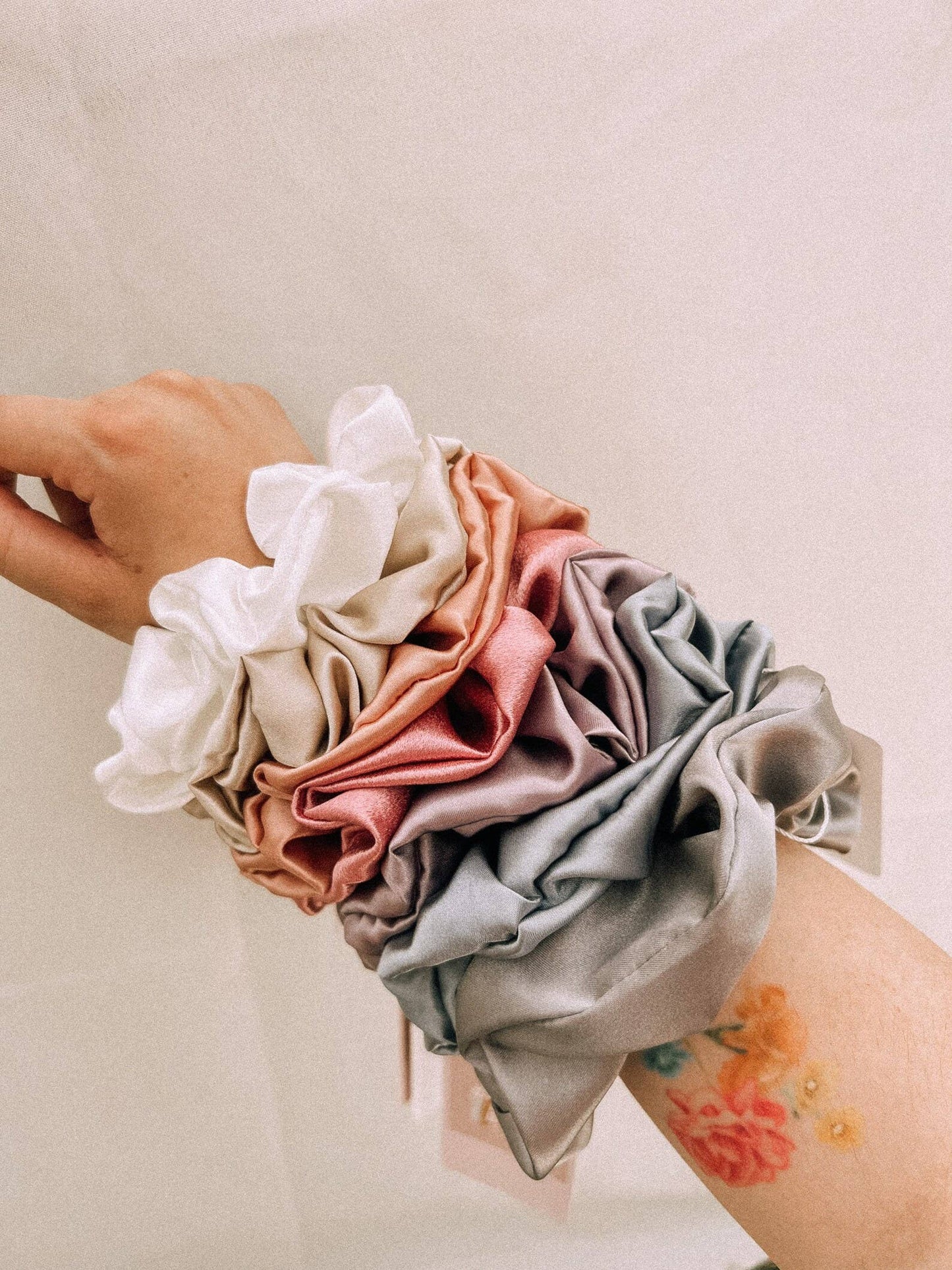 Satin Boho Vegan Scrunchies Trendy