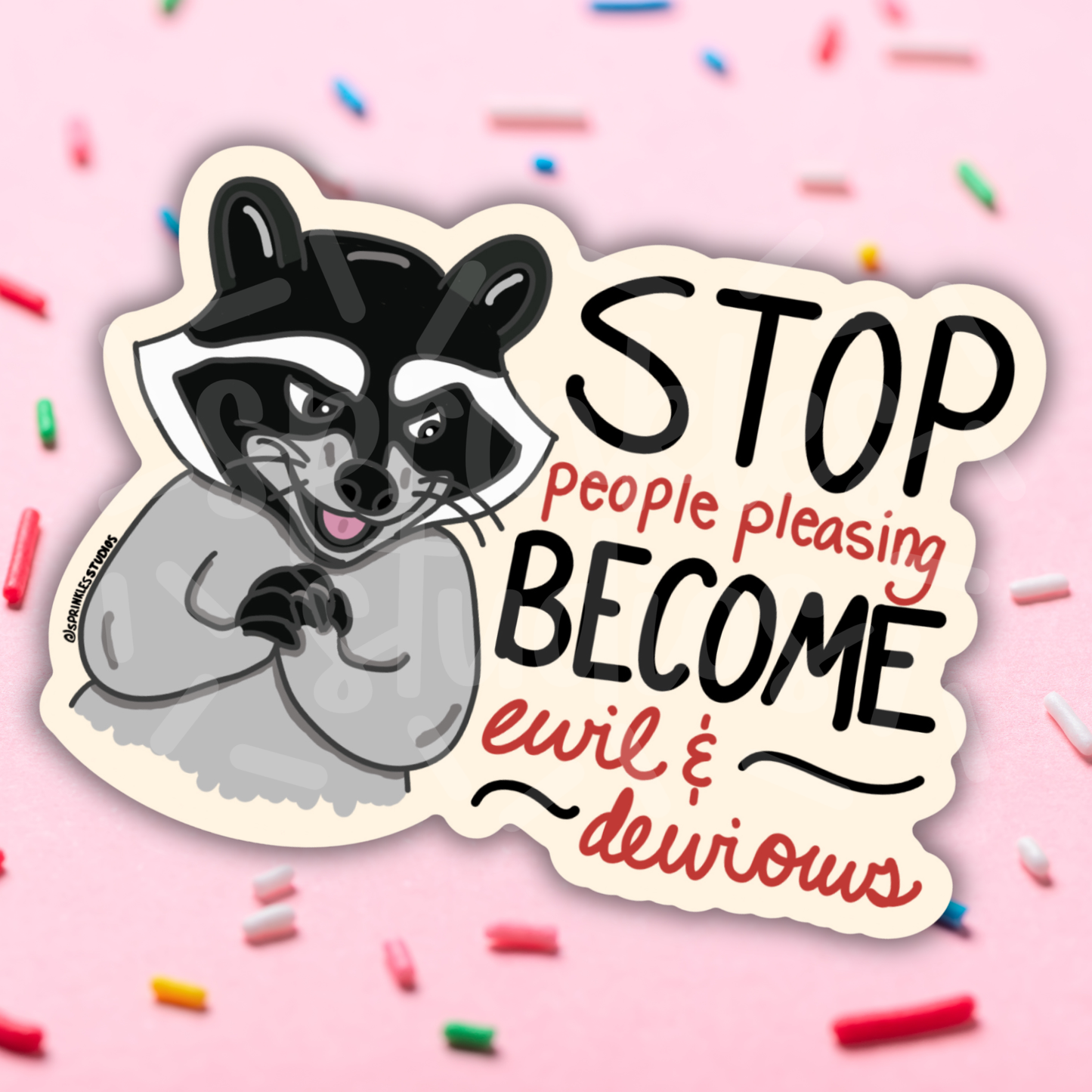 Become Evil and Devious Vinyl Sticker