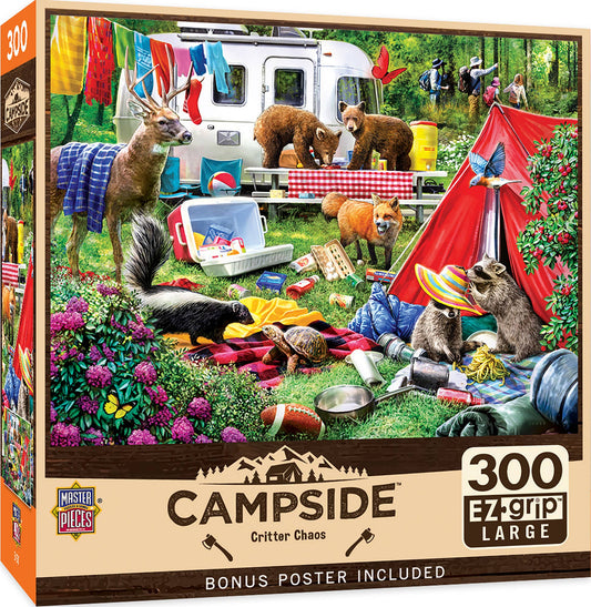 Campside - Critter Chaos 300 Piece EZ Grip Jigsaw Puzzle