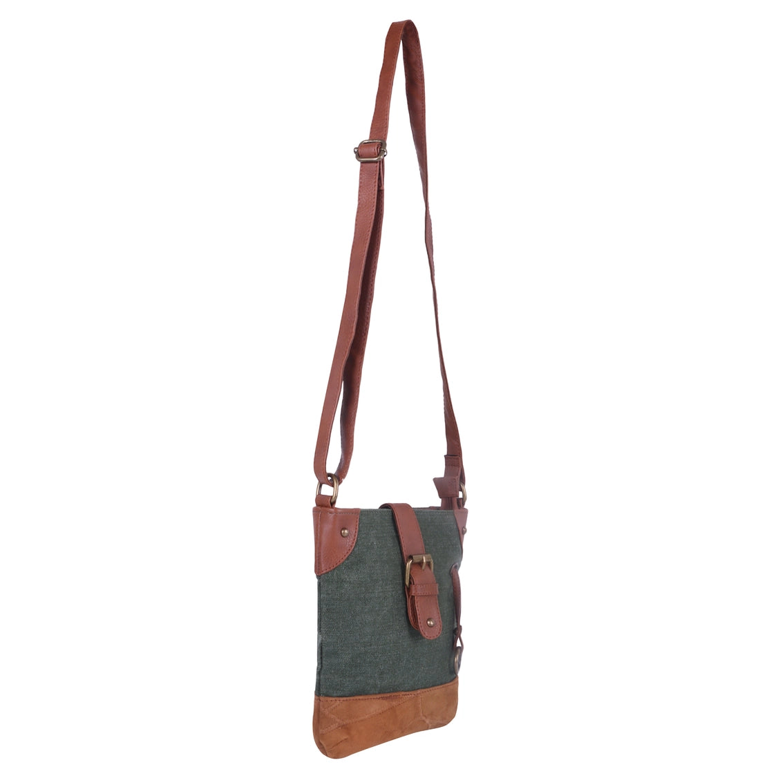 Ridge Waxed Canvas Crossbody Bag