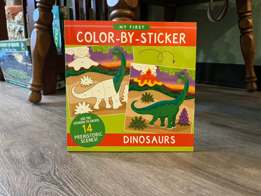 Dinosaur Color-By-Sticker Book