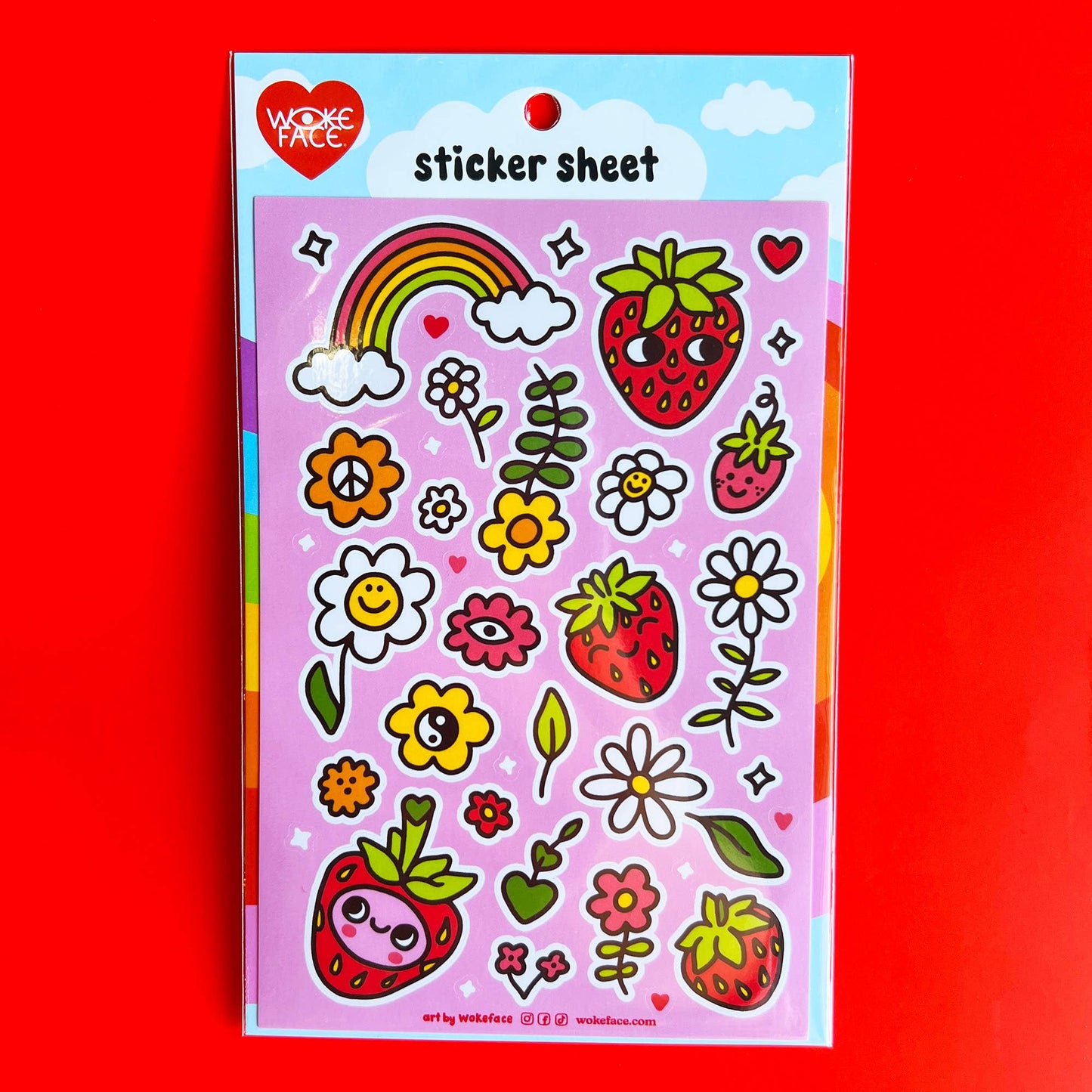 Sticker Sheet - Strawbebby Cute Strawberry Berry