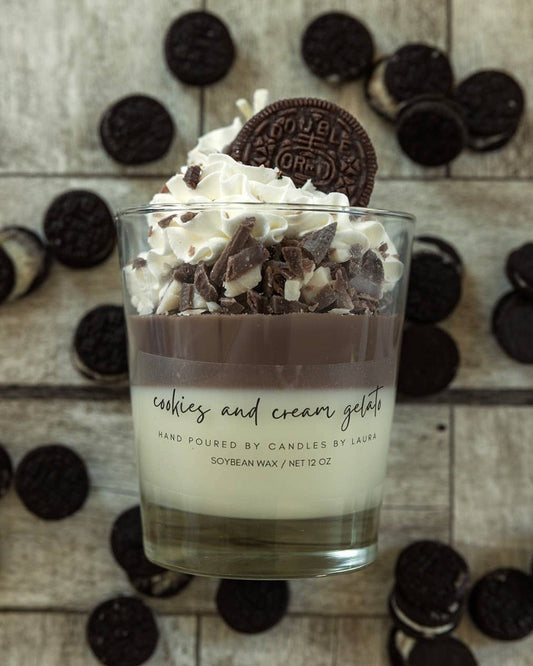 Cookies and Cream Dessert Candle Soy Tumbler