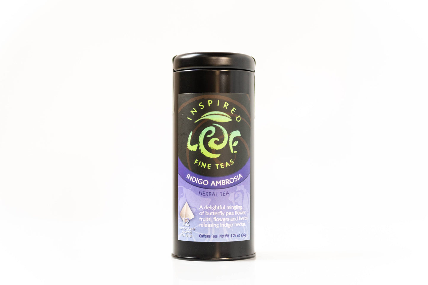Indigo Ambrosia Herbal Tea Pyramid Tin