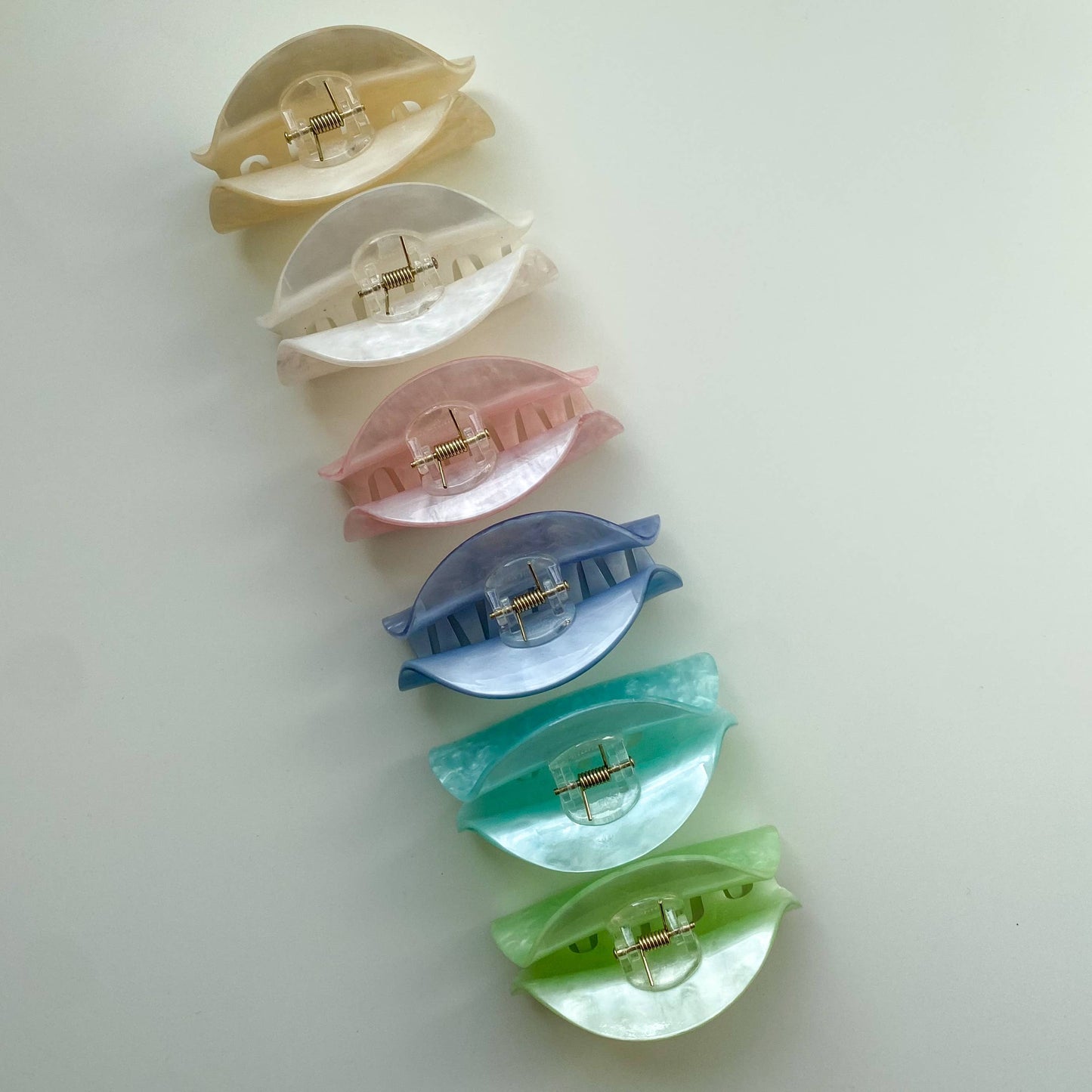 Half Moon Acetate Claw Clip, Environmentally Friendly Clip