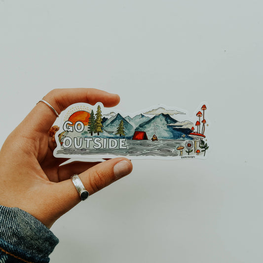 Outside Scene Vinyl Sticker
