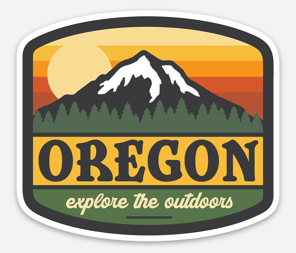 Oregon Explore the Outdoors Sticker
