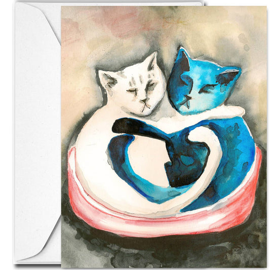 "Love Cats", Blank Card