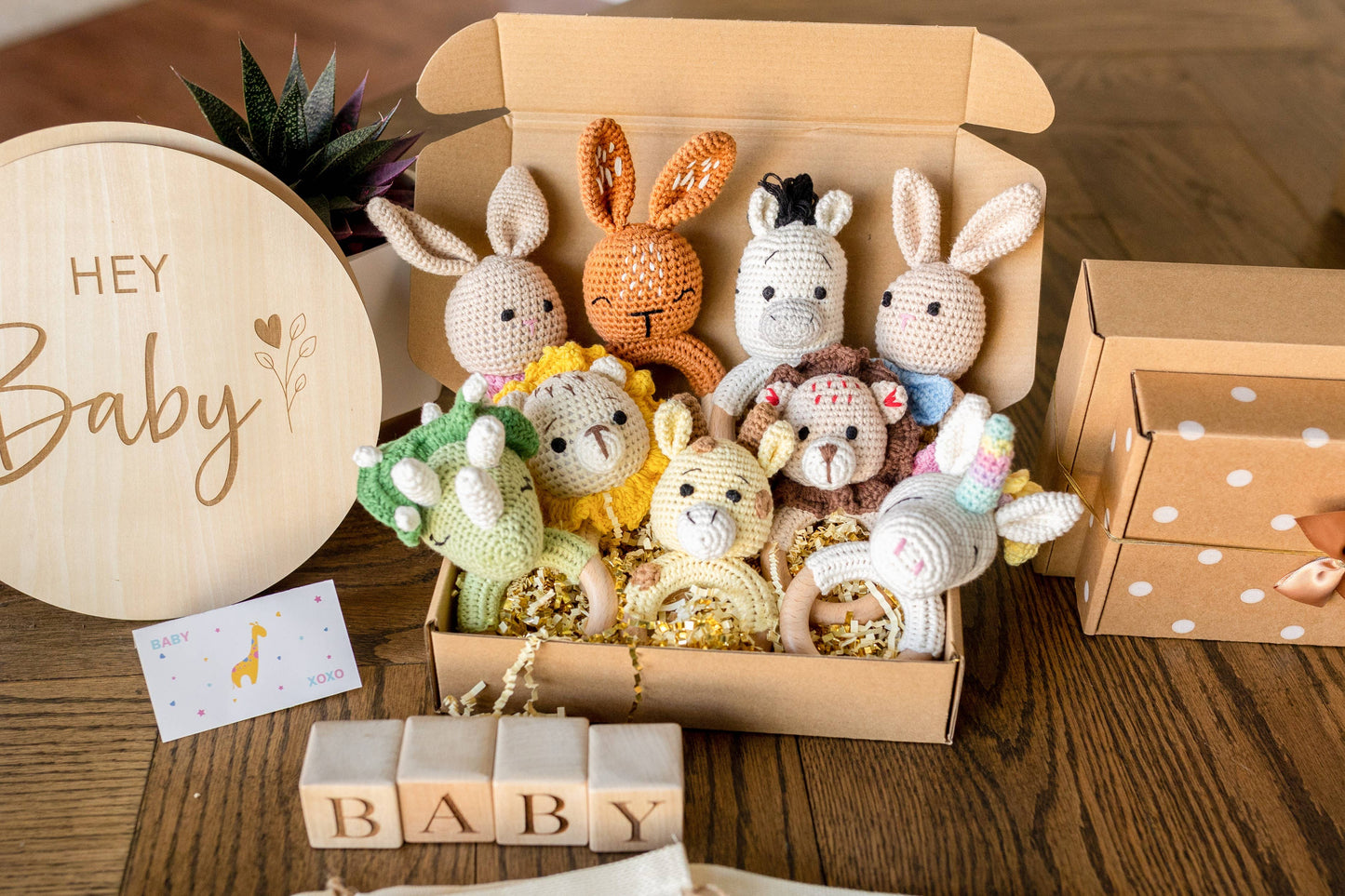 Animal Hand Crochet Rattles - Classic Collection