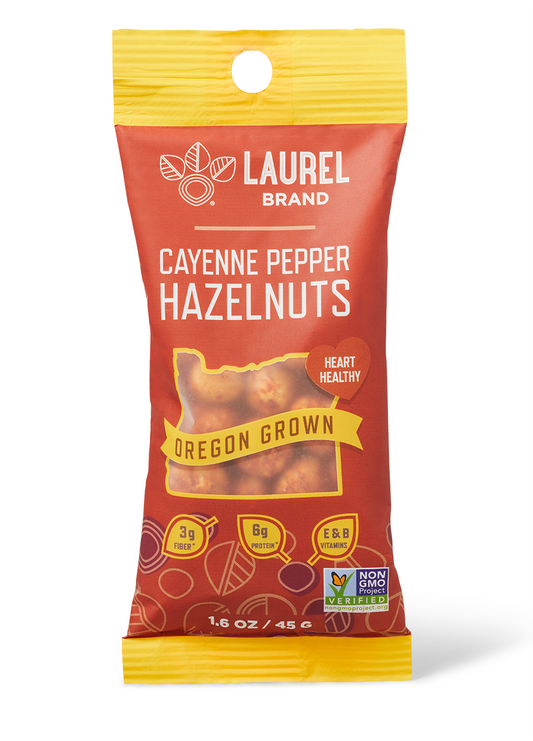 Hazelnut Kernels, Cayenne Pepper, 1.6 oz pouch