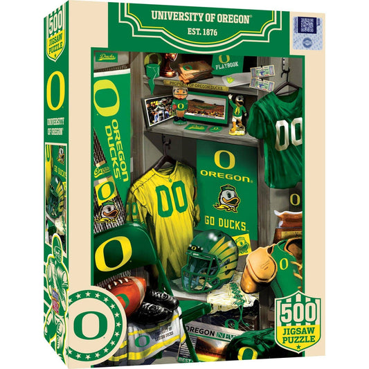 Oregon Ducks - Locker Room 500 Piece Jigsaw Puzzle