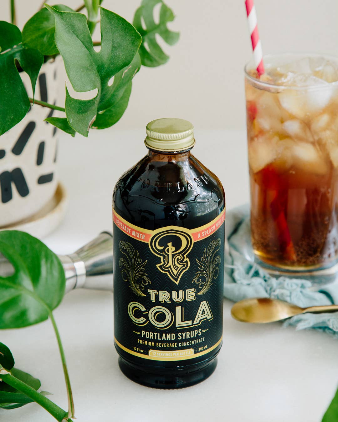 True Cola Syrup 12oz - cocktail / mocktail beverage mixer