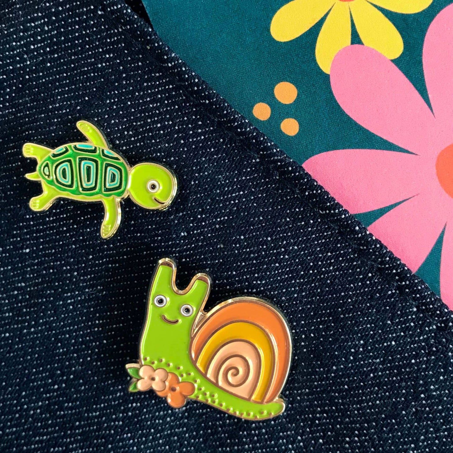 Snail Enamel Pin