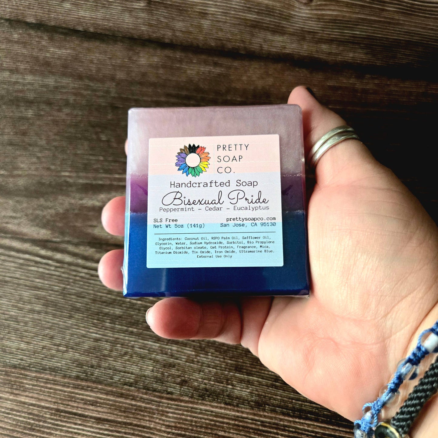 Bisexual Pride Flag Artisan Soap