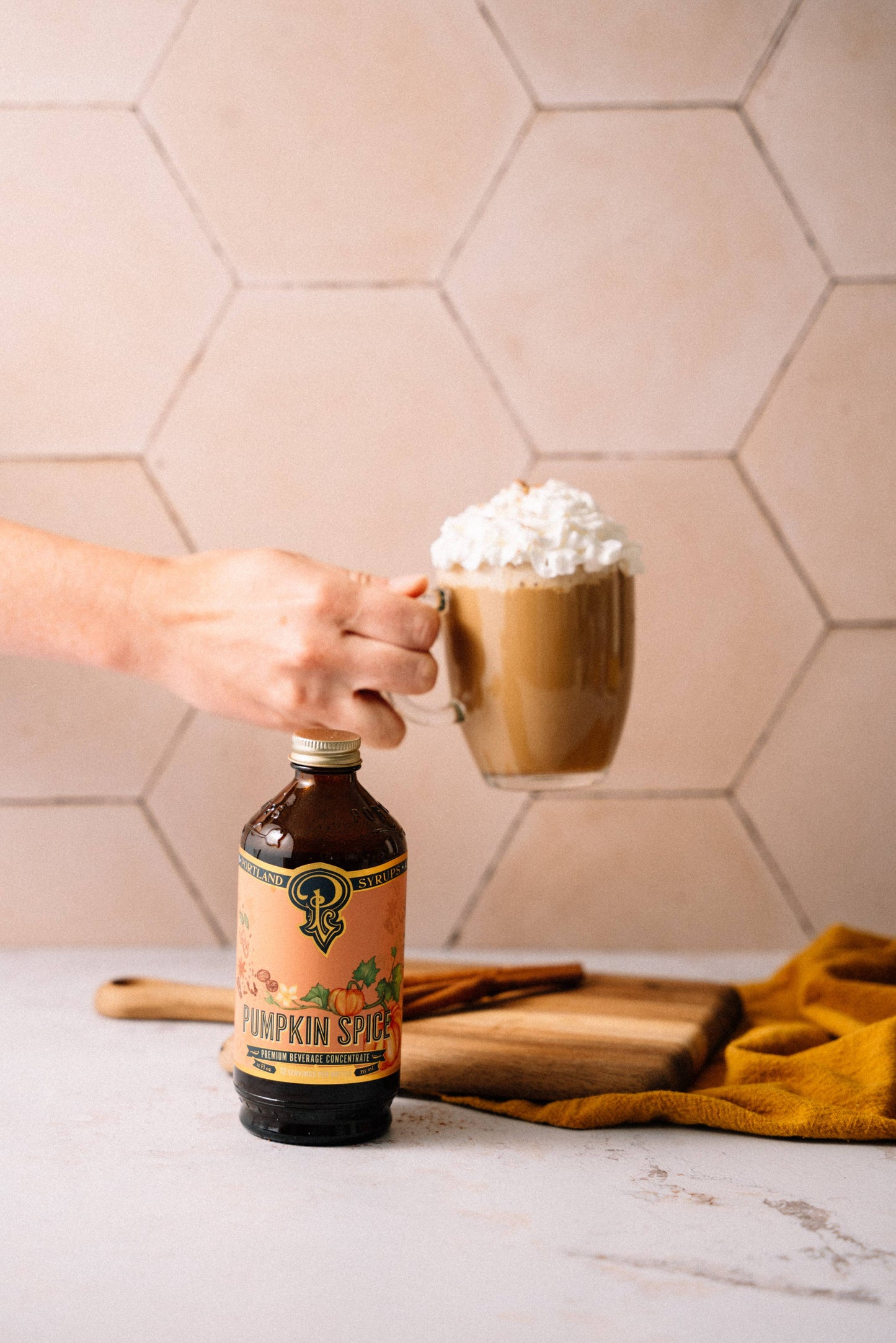 Pumpkin Spice Syrup 3.4 oz - coffee, tea, cocktail mixer