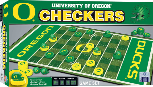 Oregon Ducks Checkers Board Game