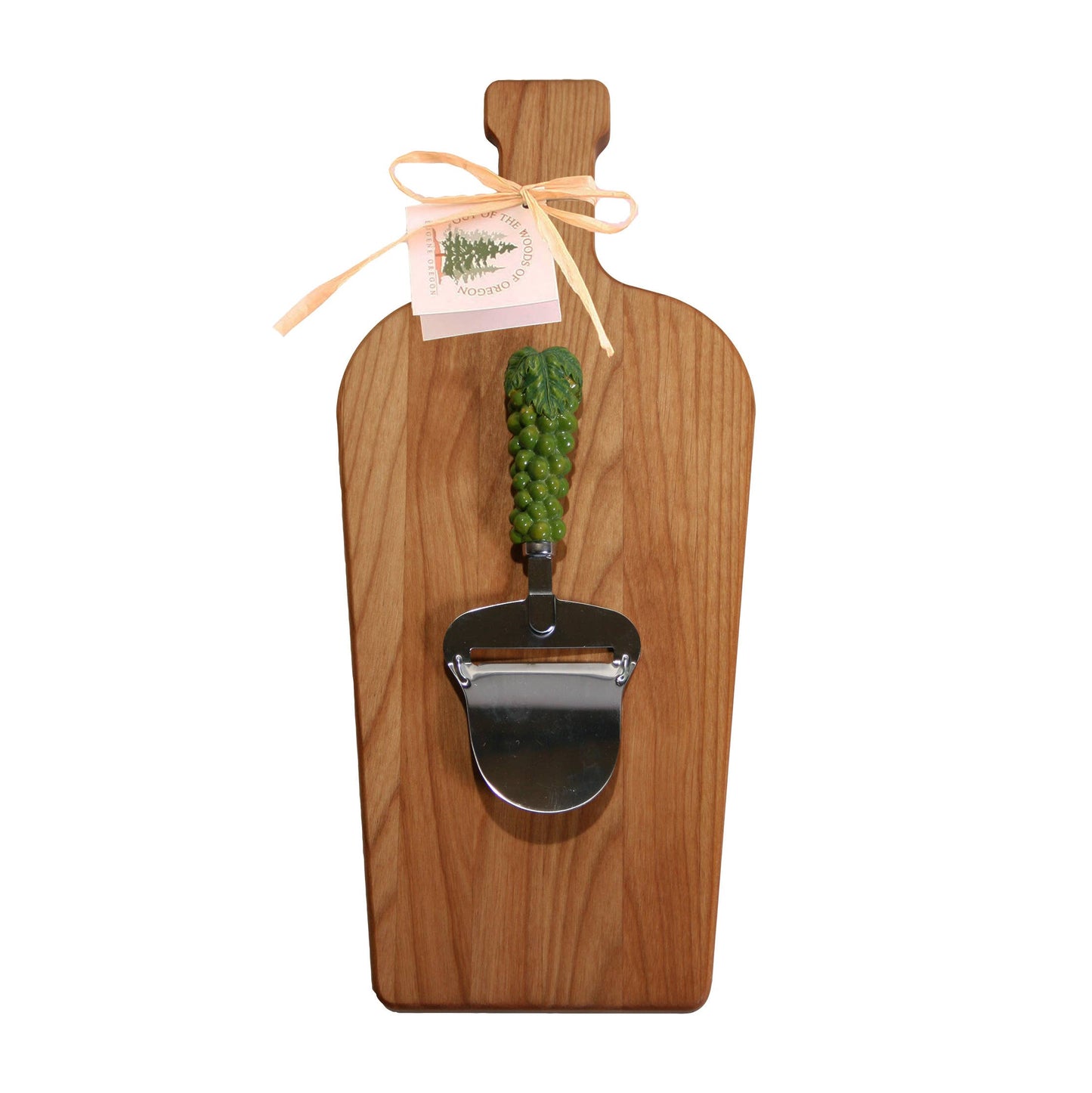 Large Wine Bottle Board with Cheese Planer