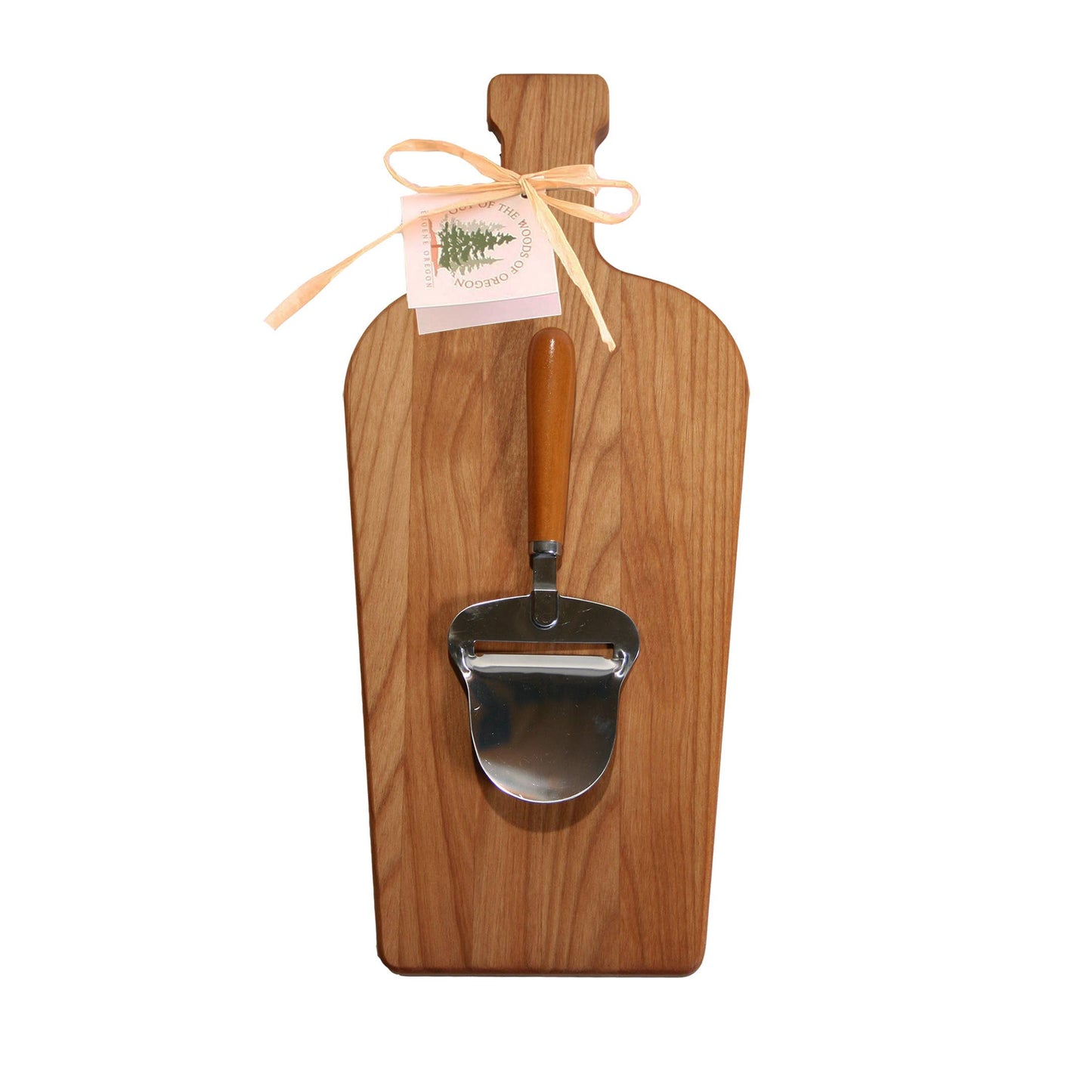Large Wine Bottle Board with Cheese Planer