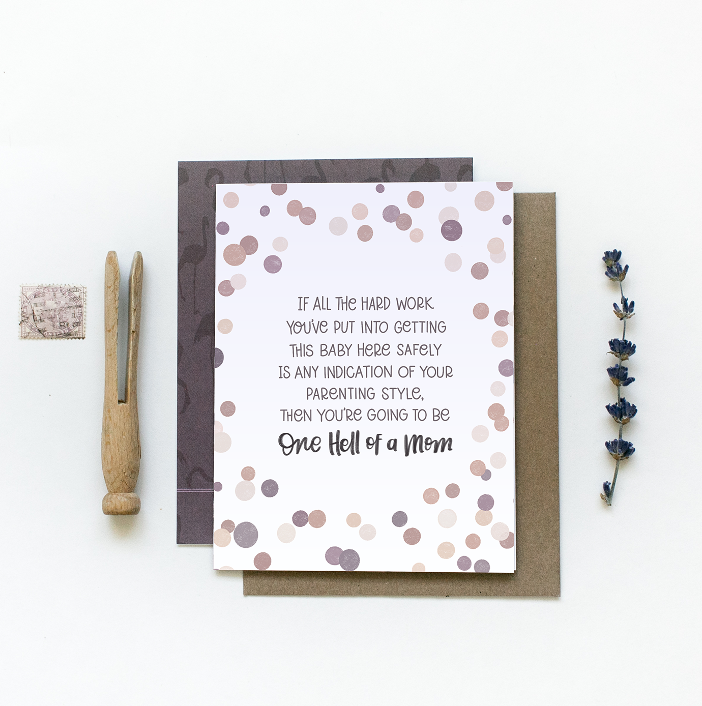 Hard Work | IVF Infertility Support Mother New Baby Card
