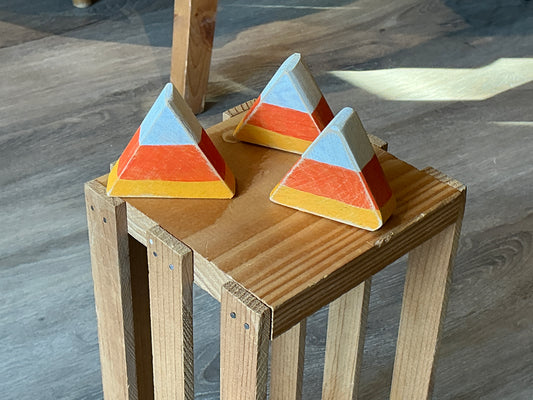 Wooden Candy Corn Desk Sitter