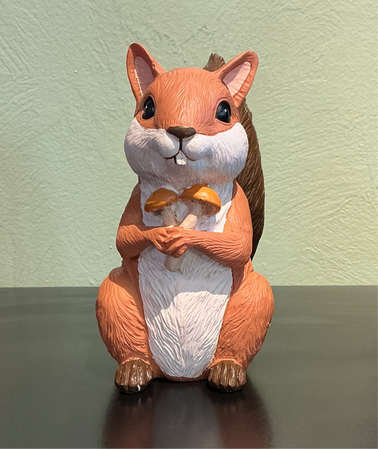 7” Squirrel with Mushroom