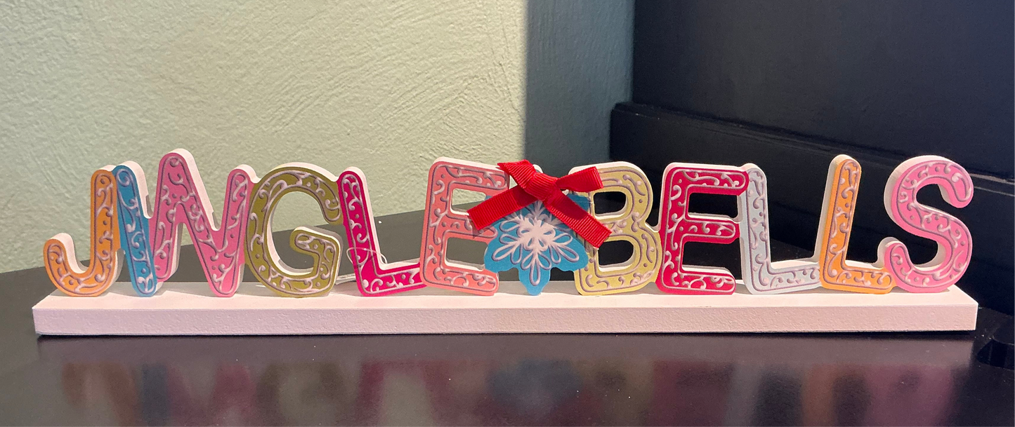Colorful Christmas Tabletop Signs