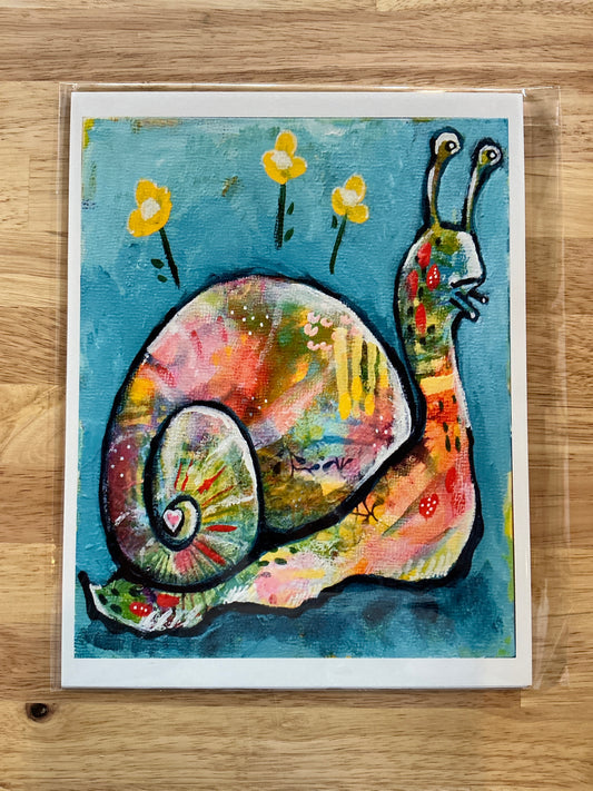 Snail Friend - Art Print