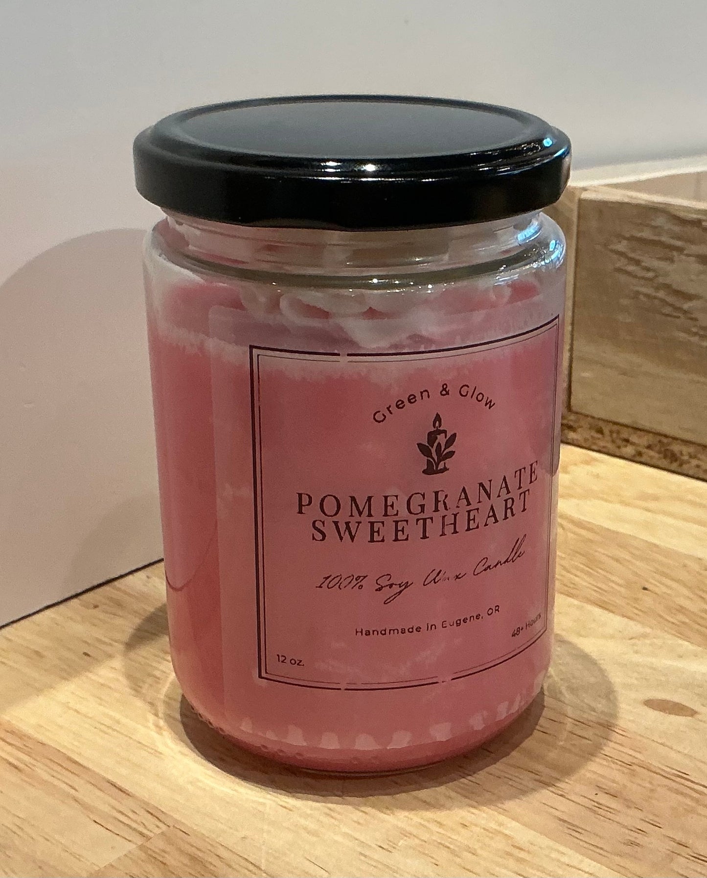 Pomegranate Sweetheart Soy Candle