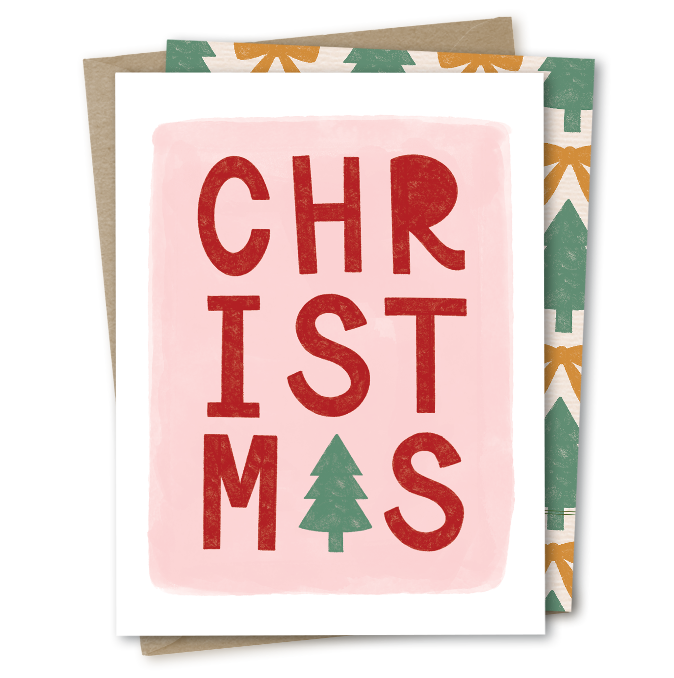 Christmas Hand Lettered | Modern Christmas Holiday Card