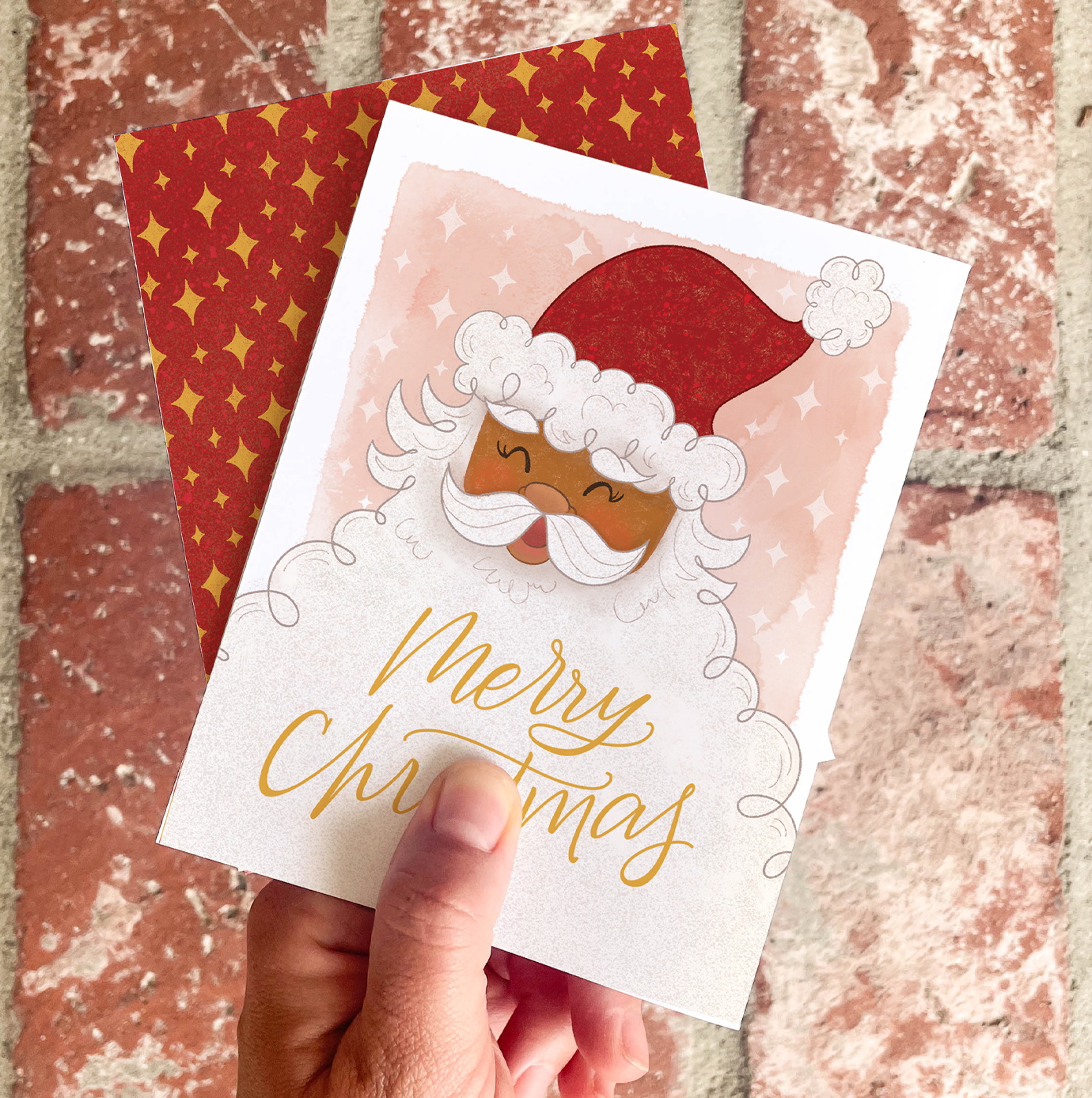 Blanta Christmas | Diverse Santa Claus Holiday Seasonal Card
