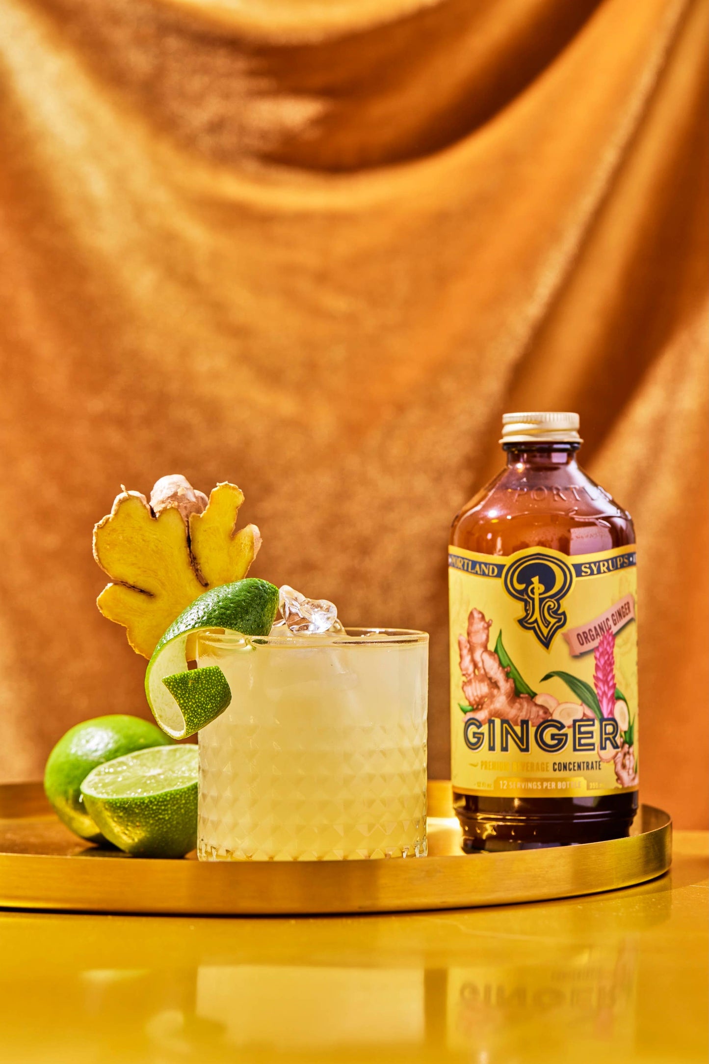Ginger Syrup 3.4oz - cocktail / mocktail beverage mixer