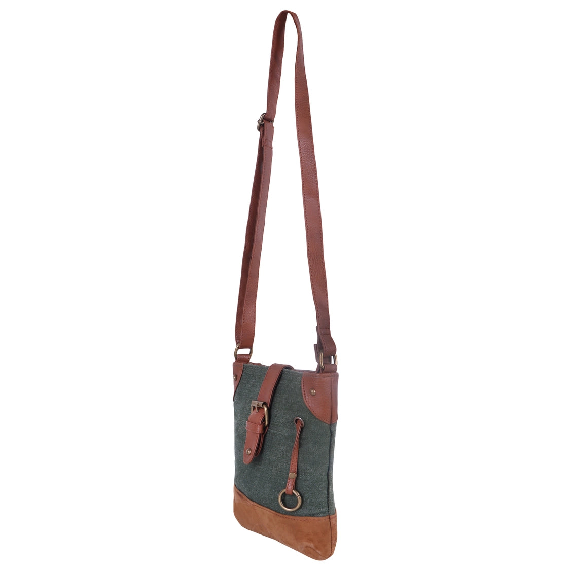 Ridge Waxed Canvas Crossbody Bag