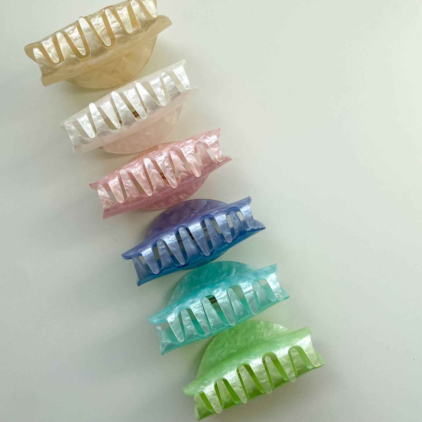 Half Moon Acetate Claw Clip, Environmentally Friendly Clip