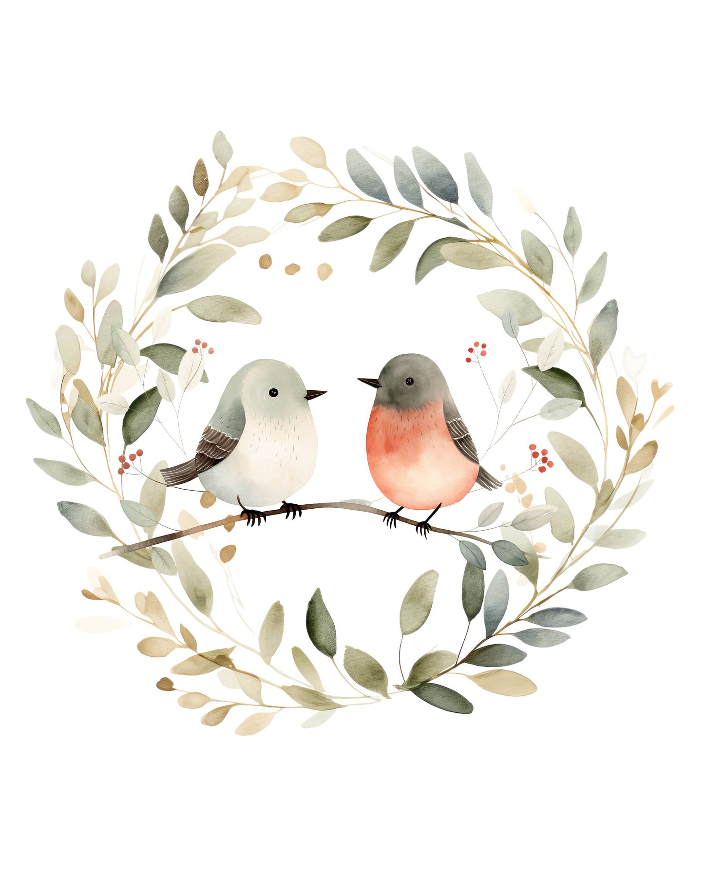 Limited Edition,  All in One Watercolor Kit - Winter Birds