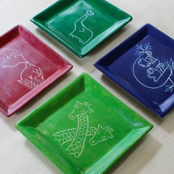 Square Animal Dish