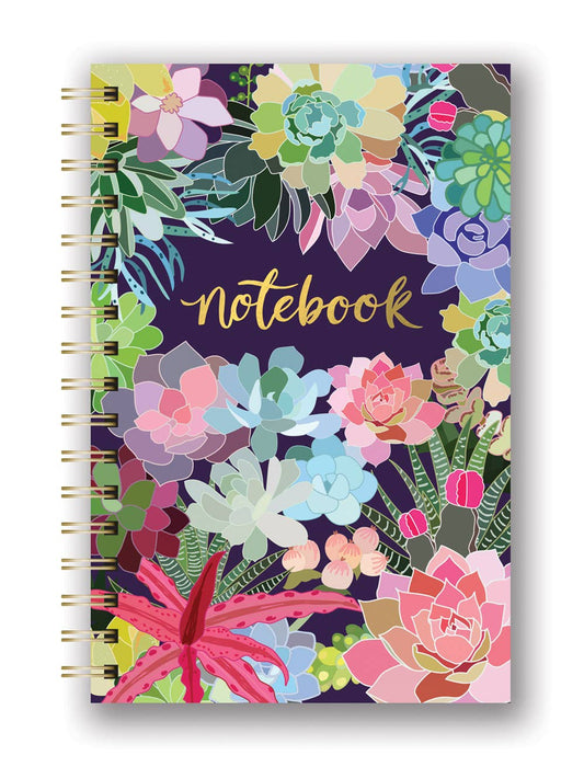 Succulent Paradise Medium Spiral Notebook