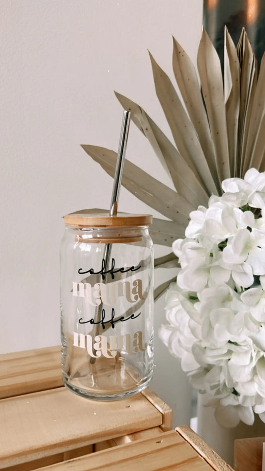 Coffee Mama Iced Coffee Glass