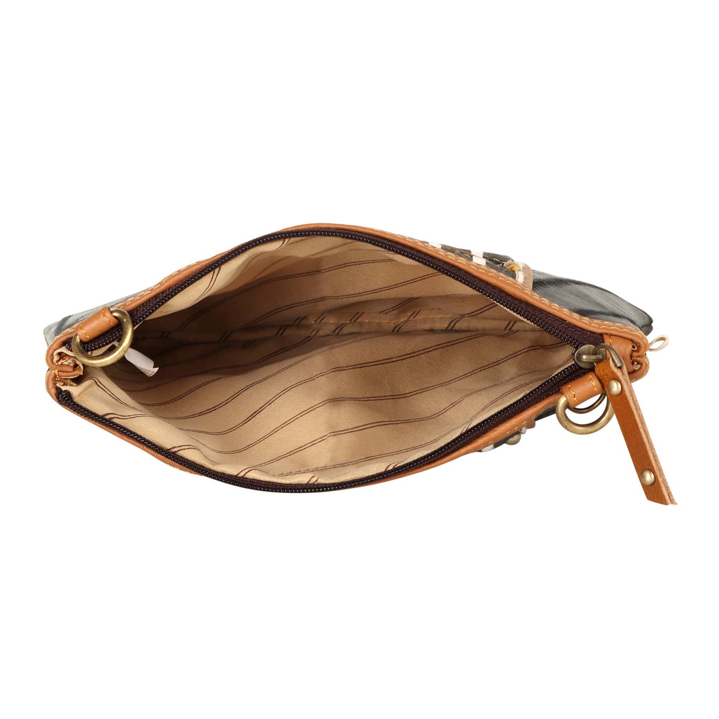 Angled Crossbody Bag - Striped