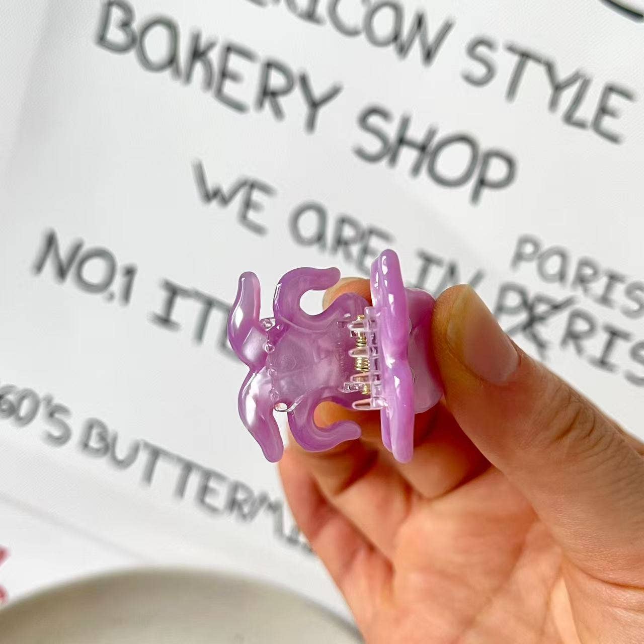 Octopus Hair Clip, Acetate Mini Claw Clip