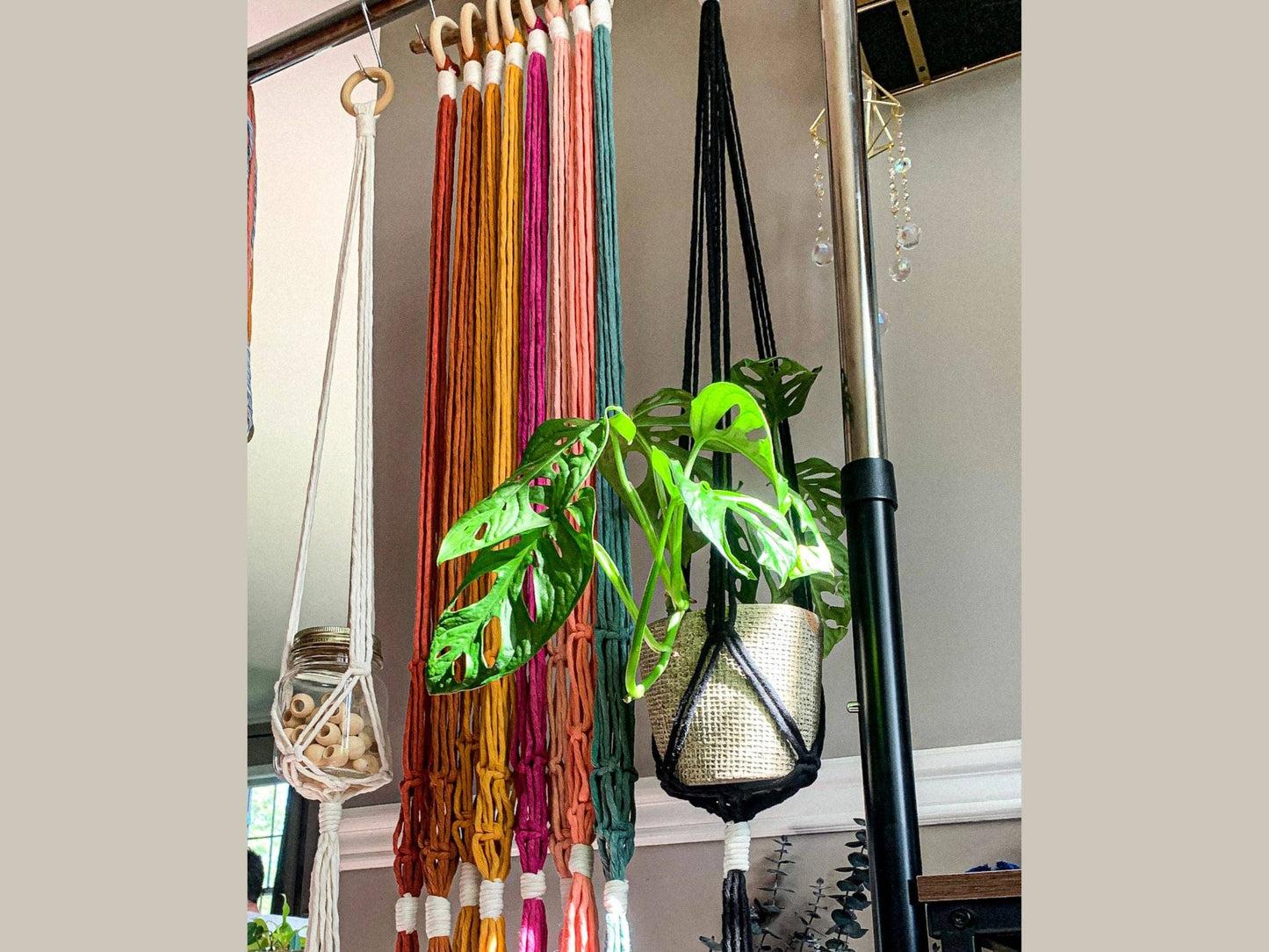 Long Handmade Macrame Plant Holder