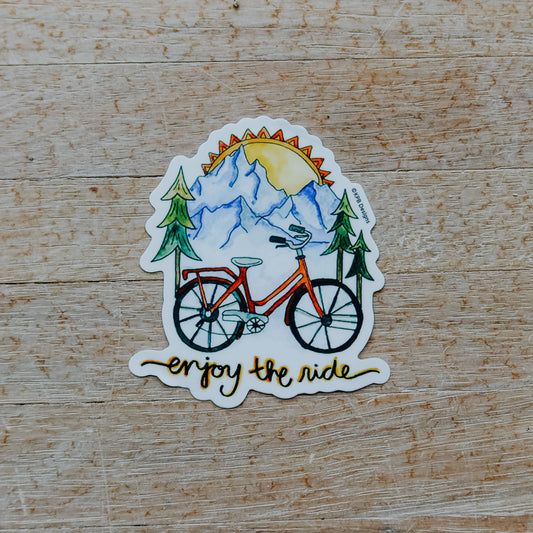 Enjoy the Ride Vinyl Sticker