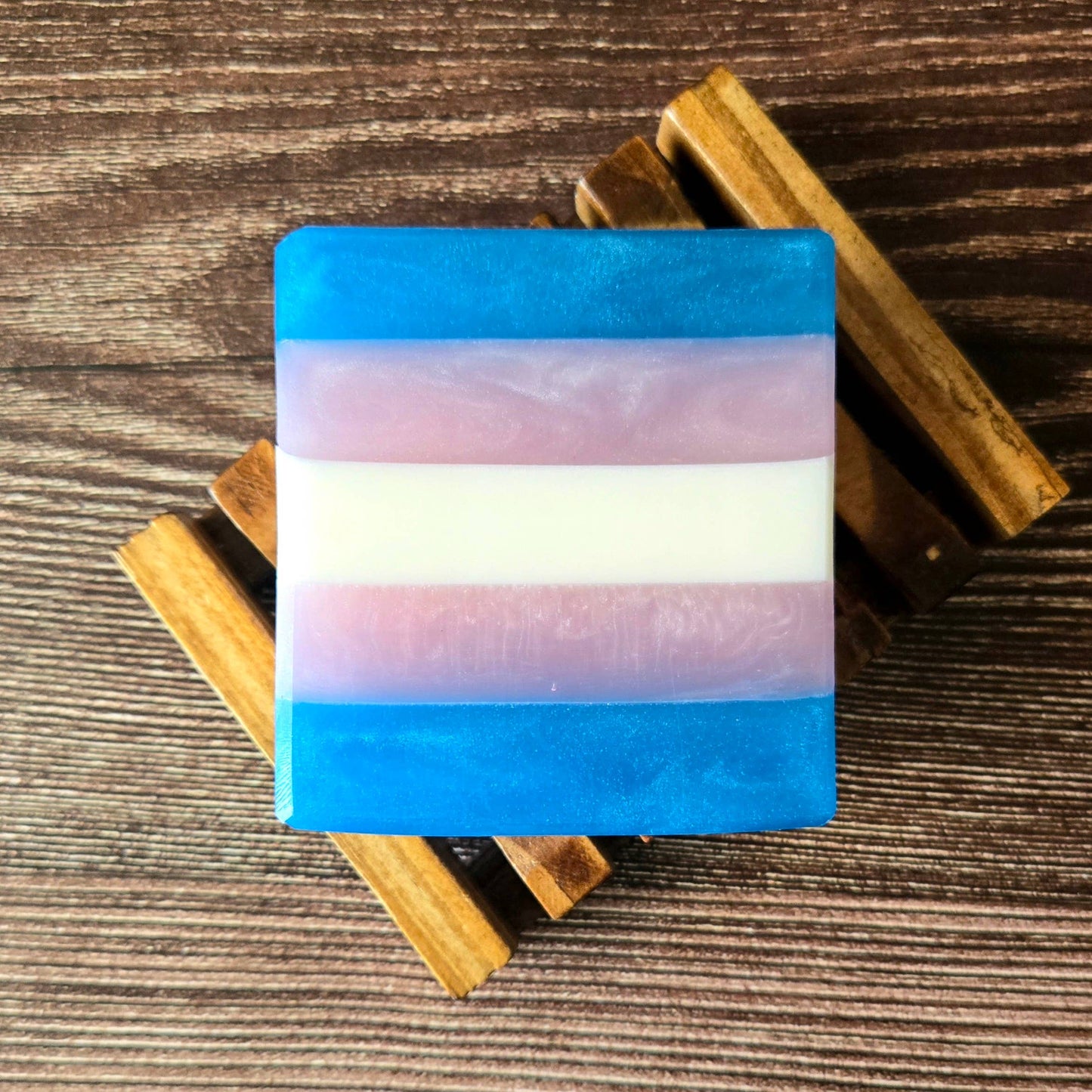 Trans Pride Flag Artisan Soap