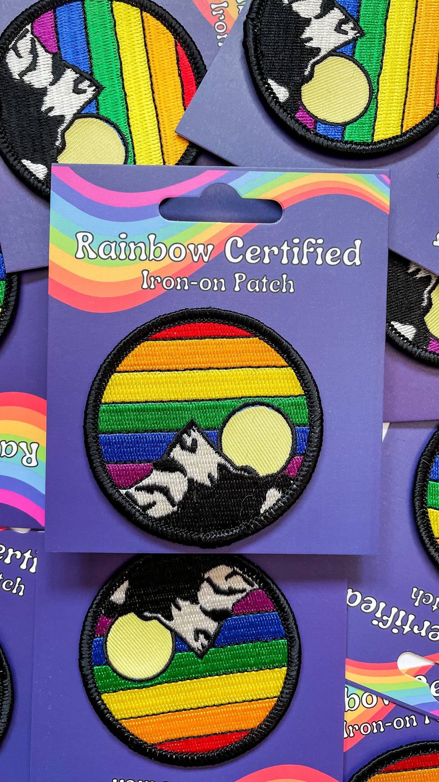 Mountain Sunrise LGBTQIA+ Iron-On Patch