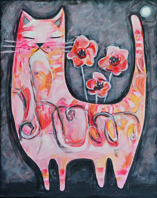 Art print "Stand Tall" cat