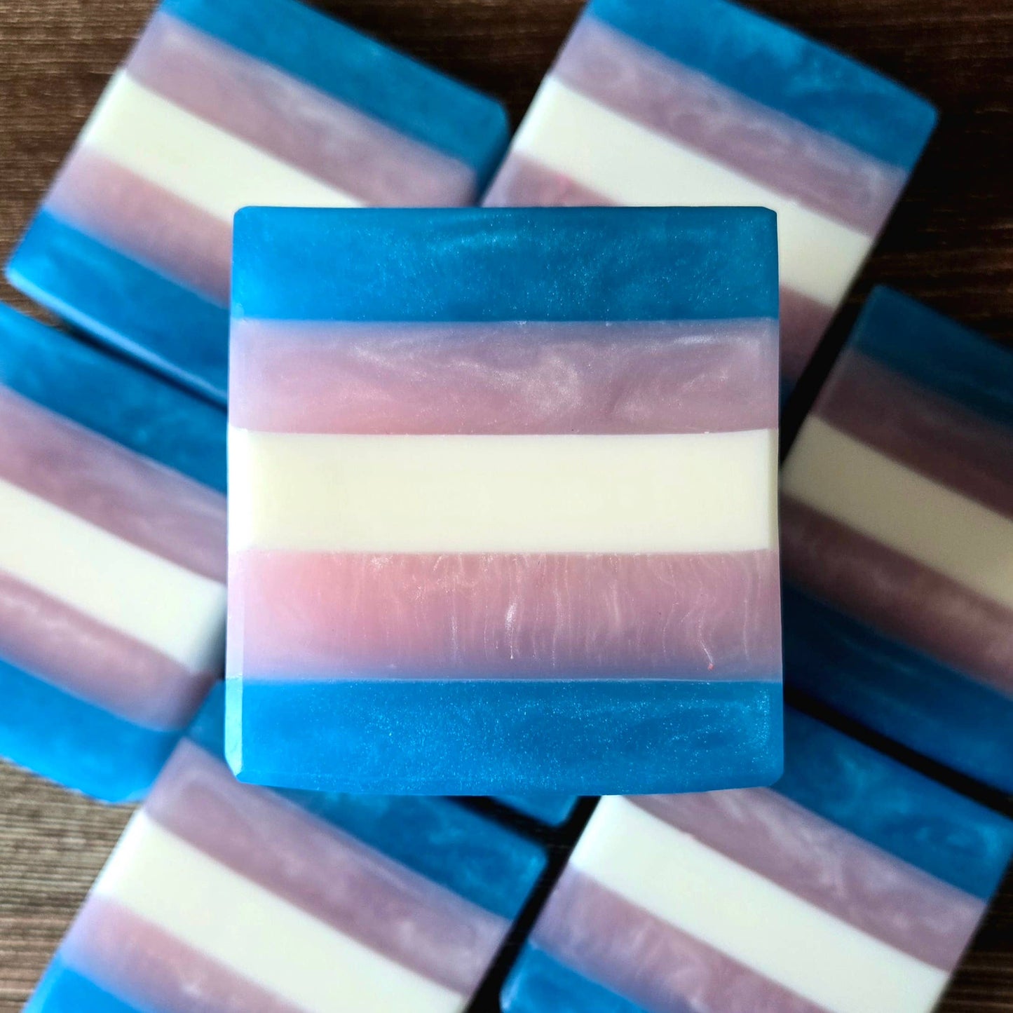 Trans Pride Flag Artisan Soap